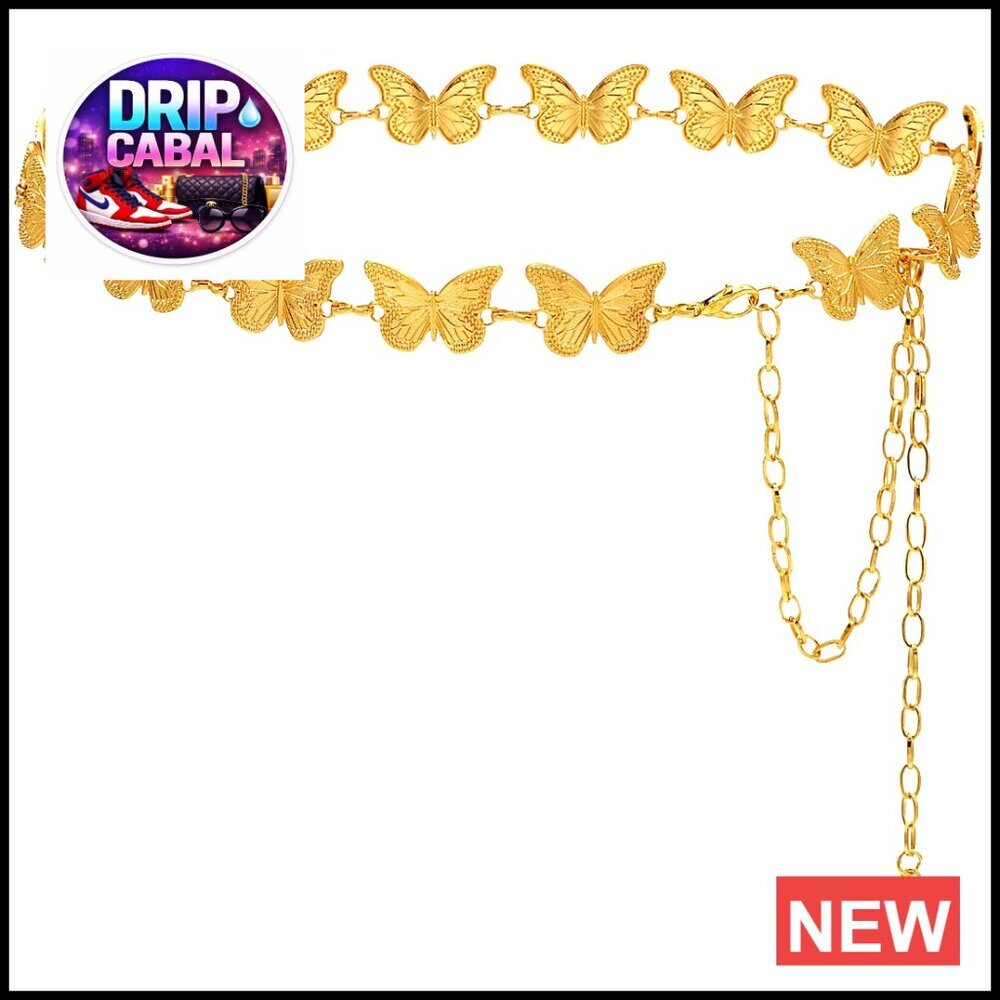 Metal Waist Chain Belt Adjustable Y2K Chic Elegant Accessory for Dresses Jeans